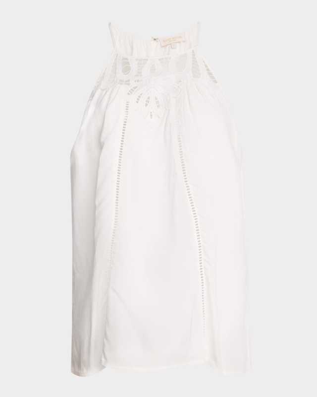 Mila Eyelet Embroidered Sleeveless Top